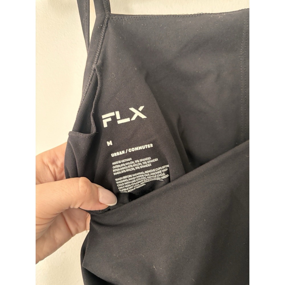 Women's‎ FLX Affirmation Dress with Built-In Bodysuit Black Athletic Golf Tennis - Picture 9 of 11